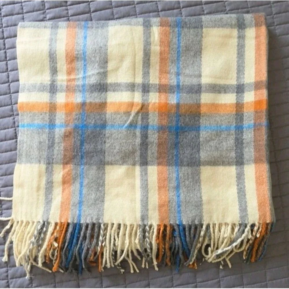 ASOS Check Large Multicolour Scarf@ 72 X 40
